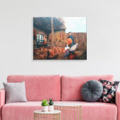 De Haard van het Erfgoed Canvas Afdruk (Insitu (Woonkamer))