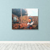 De Haard van het Erfgoed Canvas Afdruk (Insitu (Houten vloer))