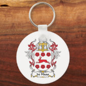 de Haas Family Crest Sleutelhanger (Voorkant)