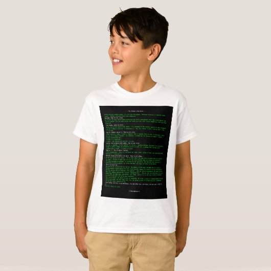 De Hacker's Manifesto T-shirt (Voorkant volledig)