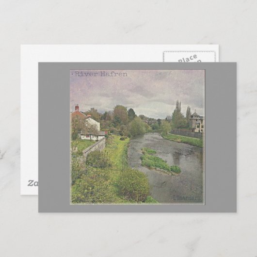 De Hafren in Newtown, Powys Briefkaart (Voorkant / Achterkant)