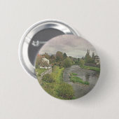 De Hafren in Newtown, Powys Ronde Button 5,7 Cm (Voorkant /achterkant)