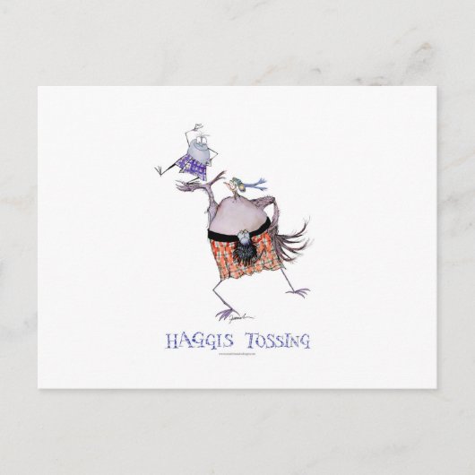 de haggis oversteken briefkaart (Voorkant)