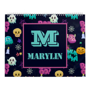 DE HALLOEEN VAN DE KUILEN EN VAN DE CREEPING TERUG KALENDER