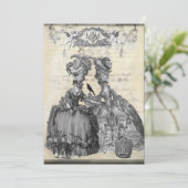 De halloween-bal kaart (Staand voorkant)