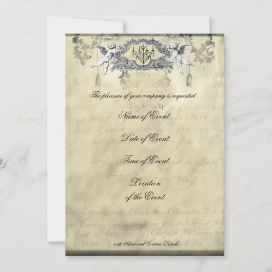 De halloween-bal kaart (Achterkant)