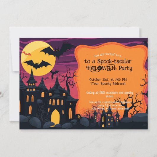 De Halloween Bash van Spooky Squad Kaart (Voorkant)