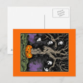De halloween-boom briefkaart (Voorkant / Achterkant)