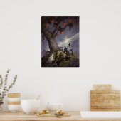 De halloween-boom poster (Keuken)