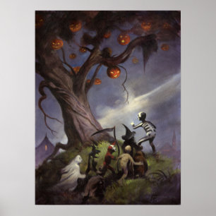 De halloween-boom poster