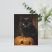 De Halloween Cat Briefkaart (Staand voorkant)