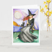 De Halloween Fairy Kaart (Gele Bloem)