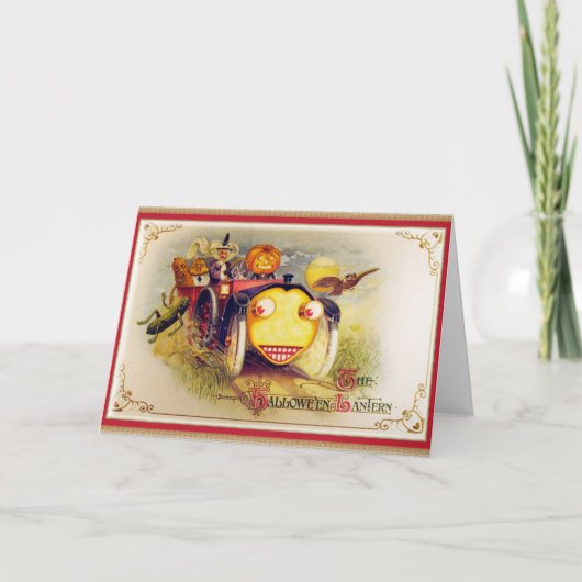 De Halloween Lantaarn Kaart (Voorkant)