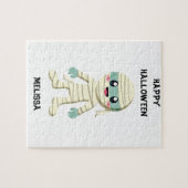 DE HALLOWEEN "MUMMY" KINDER GEPUBLICEERD. LEGPUZZEL (Horizontaal)