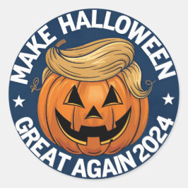 De Halloween Trump Pumpkin Sticker