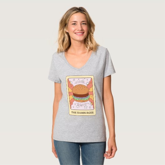 De hamburger tarot t-shirt (Voorkant volledig)