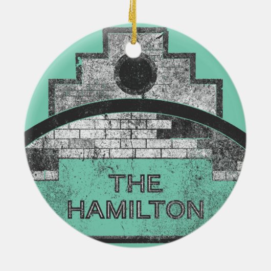 de hamilton keramisch ornament (Achterkant)