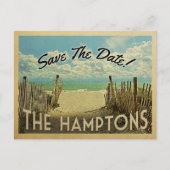 De Hamptons bewaren de  datum Aankondigingskaart (Voorkant)