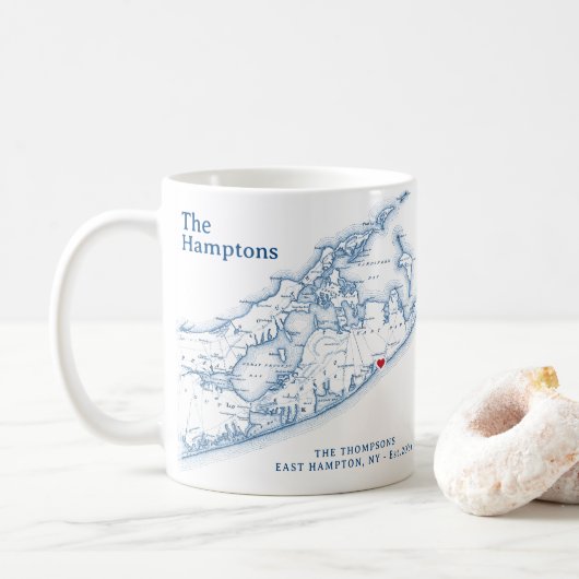 De Hamptons NY Gift Koffiemok (Met donut)