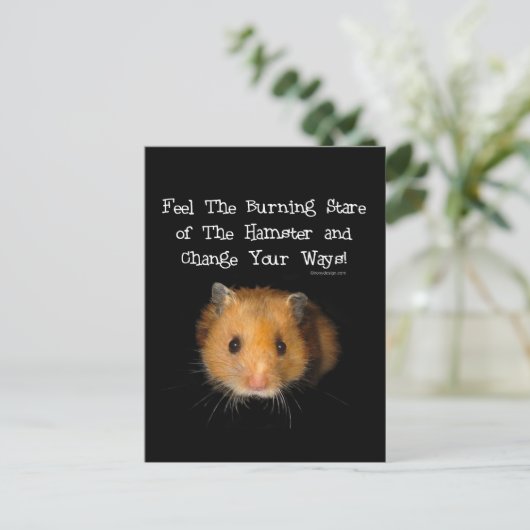 De hamster briefkaart (Staand voorkant)