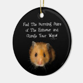 De hamster keramisch ornament (Links)