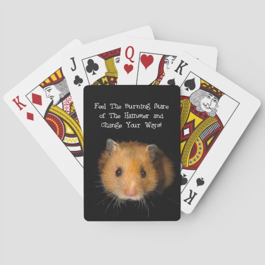 De hamster  pokerkaarten (Achterkant)
