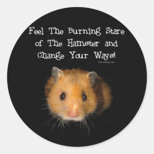 De hamster ronde sticker