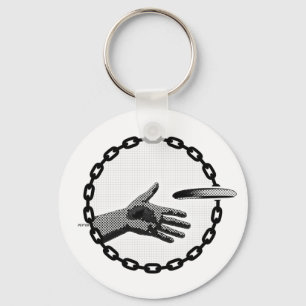De hand die uitsteekt sleutelhanger