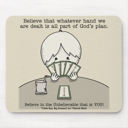 De hand die we hebben. muismat (Voorkant)