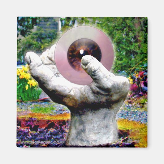 De hand digitale fotografie magneet (Voorkant)