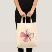 de hand schilderde bloemen tote bag (Voorkant (product))