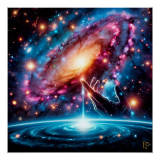 De hand van de schepping perfect poster