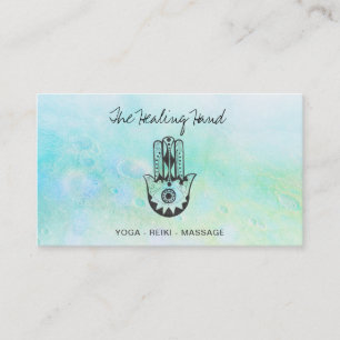 *~* de Hand van Hamsa van de yoga van Fatima + Visitekaartje