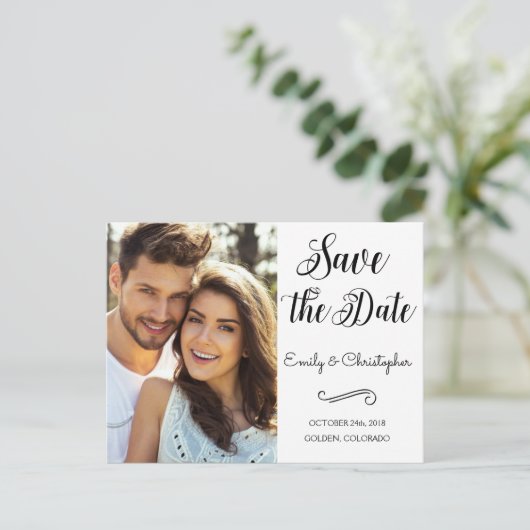 De hand Verpletterde Weddenschap van het Manuscrip Aankondigingskaart (Staand voorkant)