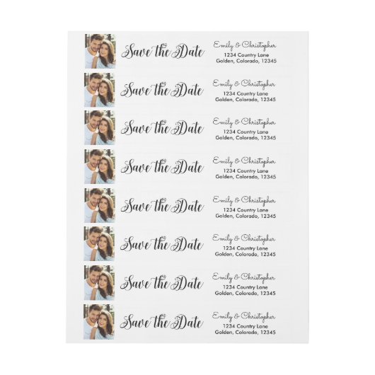 De hand Verpletterde Weddenschap van het Manuscrip Omwikkelbaar Adreslabel (Vel)