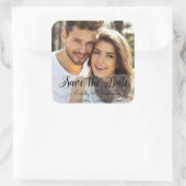 De hand Verpletterde Weddenschap van het Manuscrip Vierkante Sticker (Tas)