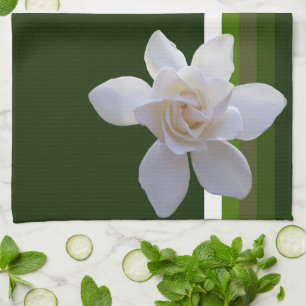 De Handdoek van de keuken - Gardenia op Strepen