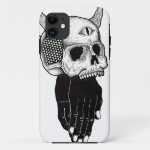 de handen bidden schedel iPhone 11 hoesje