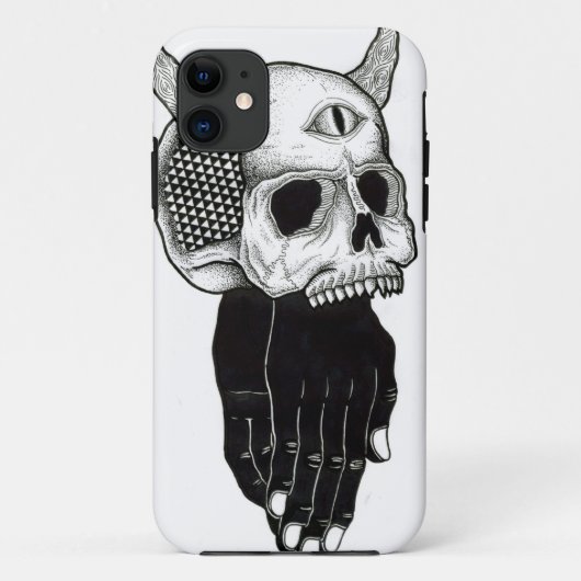 de handen bidden schedel Case-Mate iPhone case (Achterkant)