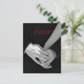 De Handen van de holding Briefkaart (Staand voorkant)