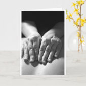 De Handen van de massage Kaart (Gele Bloem)