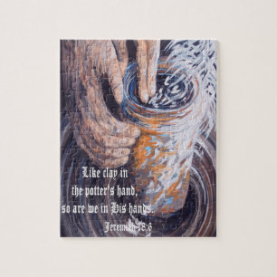 De handen van de Potter met Manuscript Legpuzzel