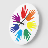 De handen van de regenboog grote klok (Hoek)