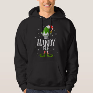 De handige Elf familie komt met Kerstmis overeen Hoodie
