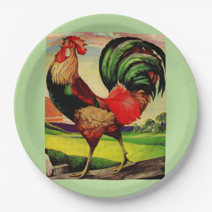 De handige Rooster roteren Papieren Bordje