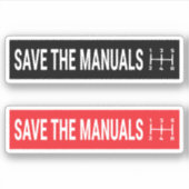 De handleidingen opslaan sticker (Voorkant)