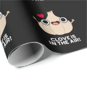 De handschoen zit in de lucht. cadeaupapier (Rol Hoek)