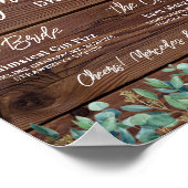 De handtekening Drink de Lichten van het Koord Euc Poster (Hoek)