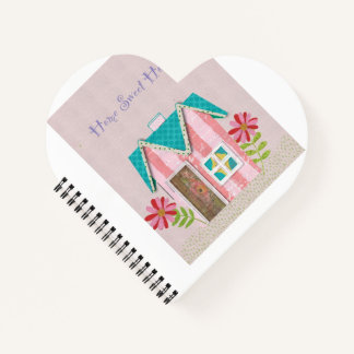 De handtekening grilligheid (roze & turkoois) notitieboek