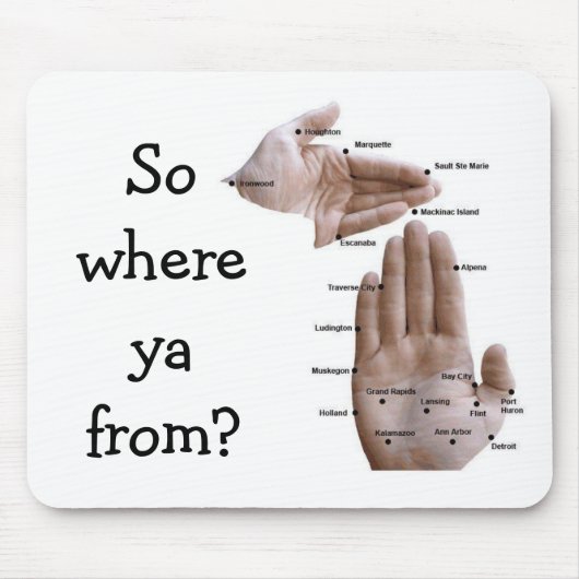 De handy Michigan "Travel" Mousepad! Muismat (Voorkant)